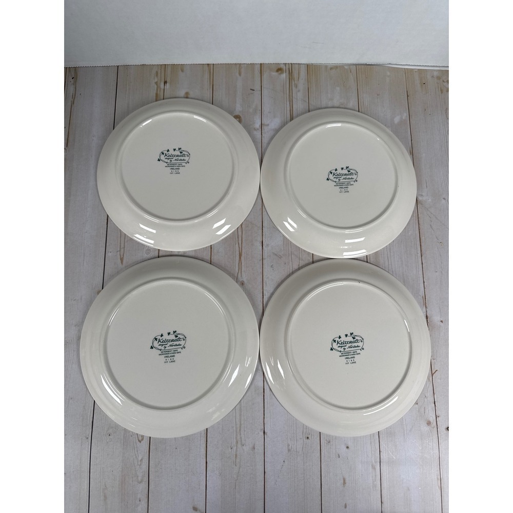Keltcraft Noritake Ivy Lane 9180 Salad Plates Set 4 7 5/8" Ireland Stoneware - Picture 5 of 6